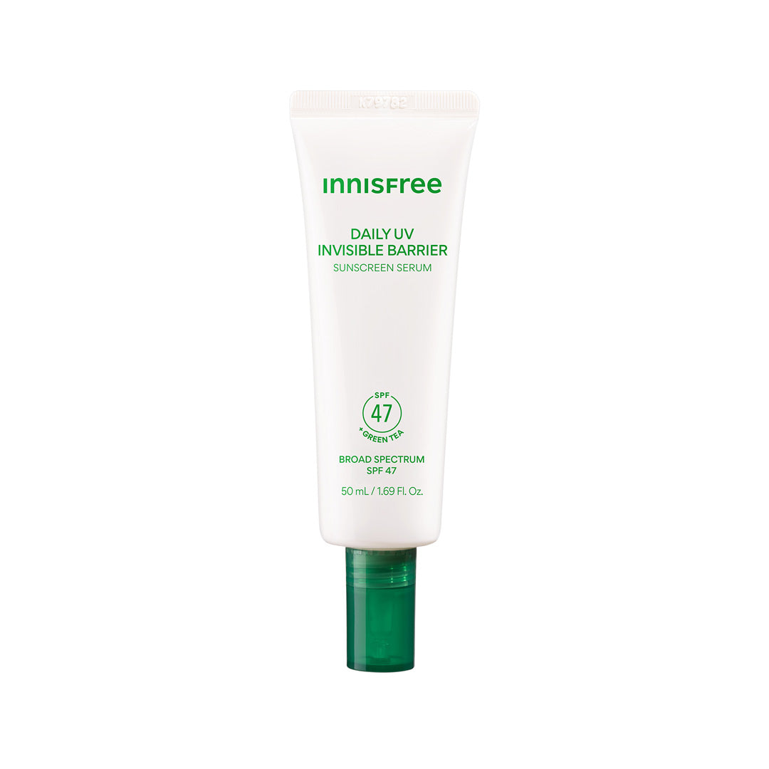Daily UV Invisible Barrier Sunscreen Serum Broad Spectrum SPF 47 with Green Tea
