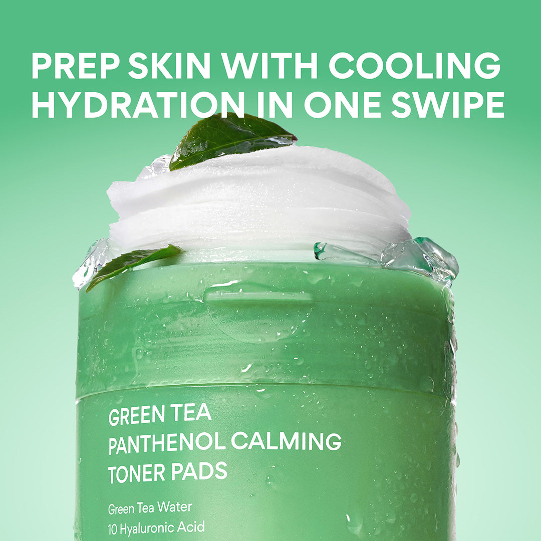 Green Tea Panthenol Calming Toner Pads