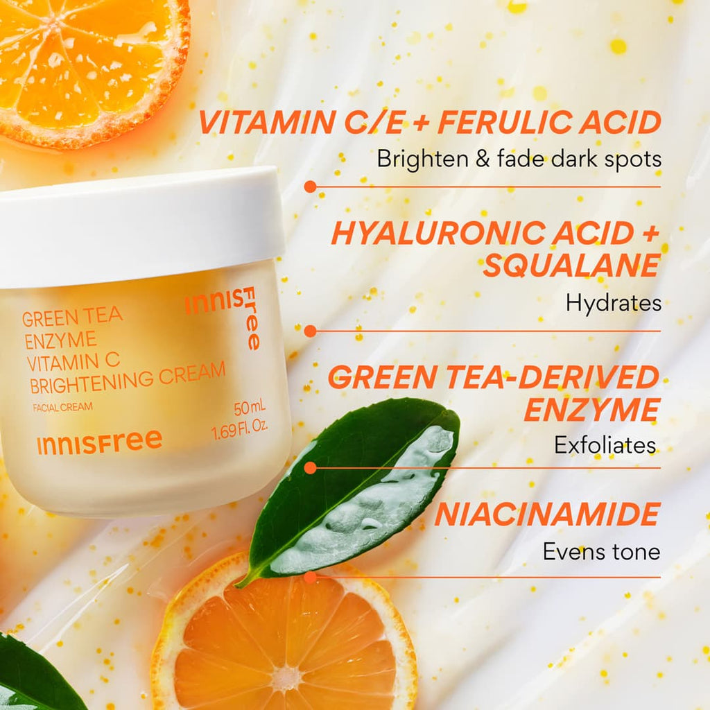 Green Tea Enzyme Vitamin C Brightening Cream